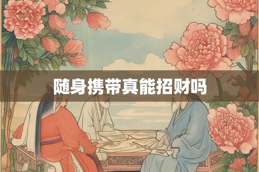 随身携带真能招财吗