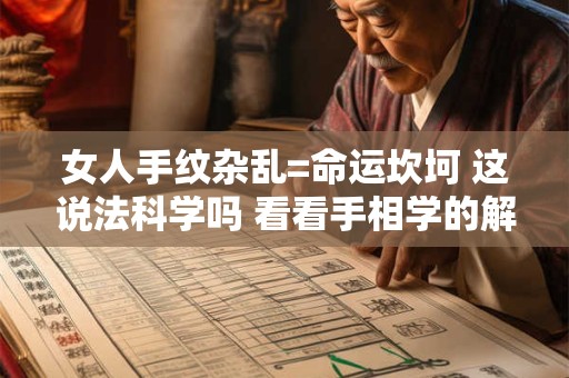女人手纹杂乱=命运坎坷 这说法科学吗 看看手相学的解释