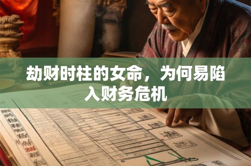 劫财时柱的女命，为何易陷入财务危机