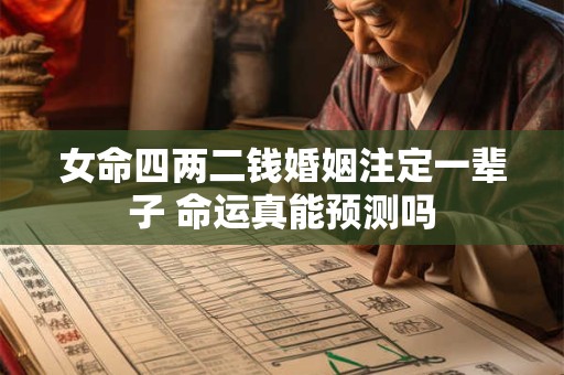 女命四两二钱婚姻注定一辈子 命运真能预测吗