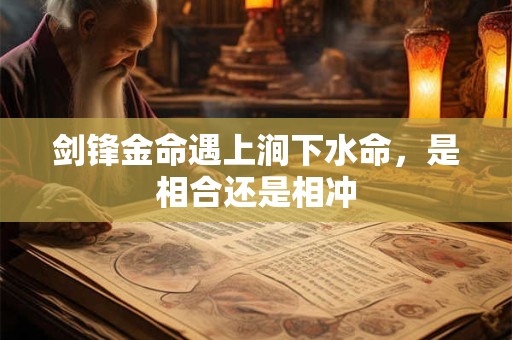 剑锋金命遇上涧下水命，是相合还是相冲