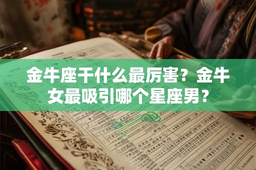金牛座干什么最厉害？金牛女最吸引哪个星座男？
