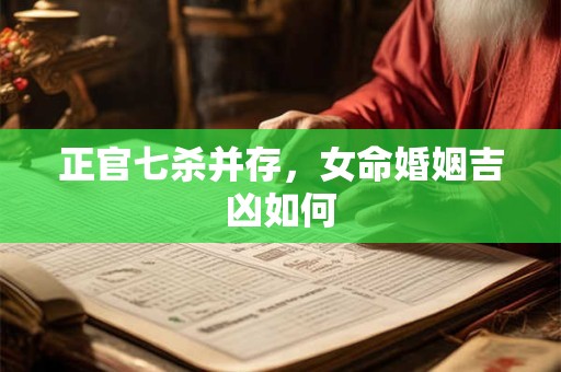 正官七杀并存，女命婚姻吉凶如何