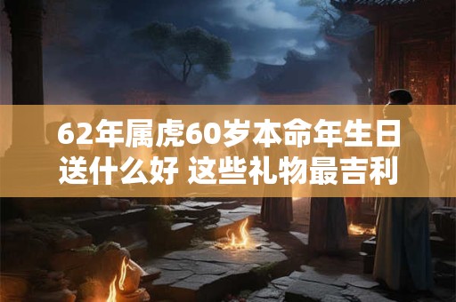 62年属虎60岁本命年生日送什么好 这些礼物最吉利