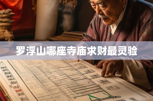 罗浮山哪座寺庙求财最灵验