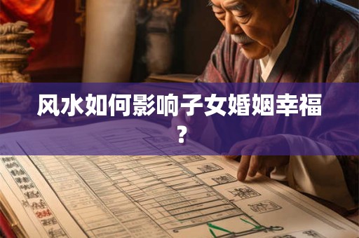风水如何影响子女婚姻幸福？