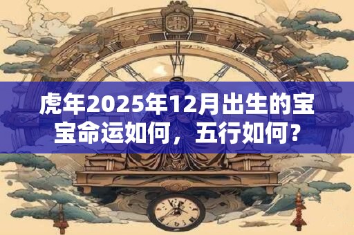 虎年2025年12月出生的宝宝命运如何，五行如何？