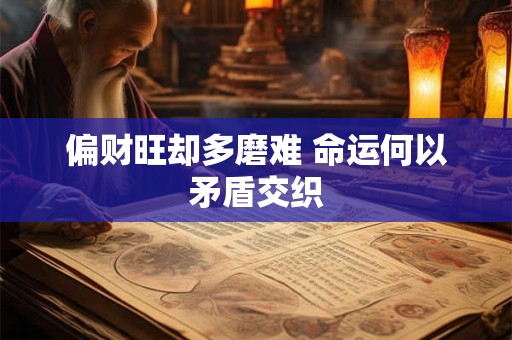 偏财旺却多磨难 命运何以矛盾交织