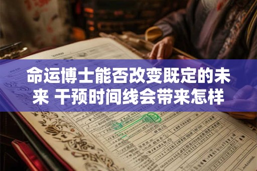 命运博士能否改变既定的未来 干预时间线会带来怎样的后果