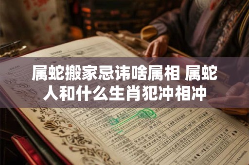 属蛇搬家忌讳啥属相 属蛇人和什么生肖犯冲相冲