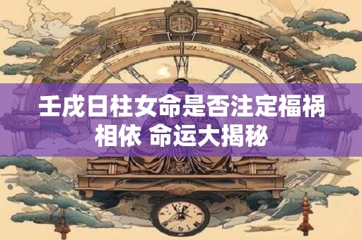 壬戌日柱女命是否注定福祸相依 命运大揭秘
