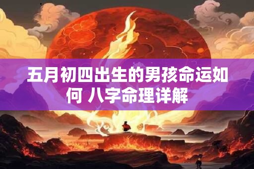 五月初四出生的男孩命运如何 八字命理详解