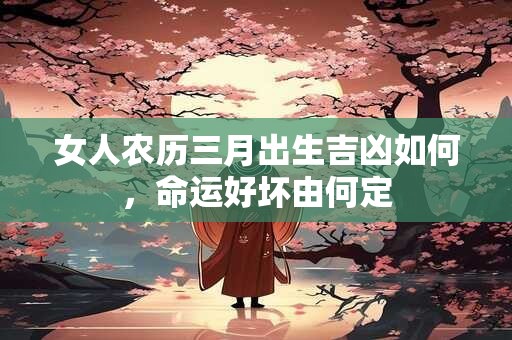 女人农历三月出生吉凶如何，命运好坏由何定