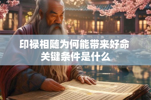 印禄相随为何能带来好命 关键条件是什么