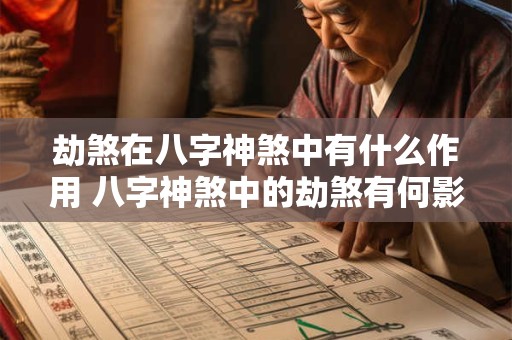 劫煞在八字神煞中有什么作用 八字神煞中的劫煞有何影响
