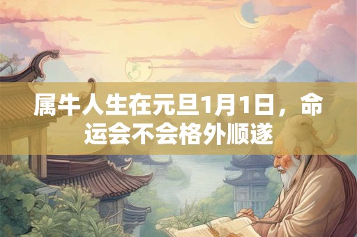 属牛人生在元旦1月1日，命运会不会格外顺遂