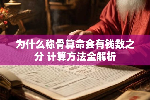为什么称骨算命会有钱数之分 计算方法全解析