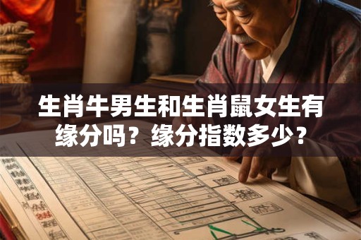 生肖牛男生和生肖鼠女生有缘分吗？缘分指数多少？