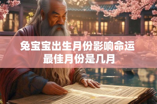 兔宝宝出生月份影响命运 最佳月份是几月