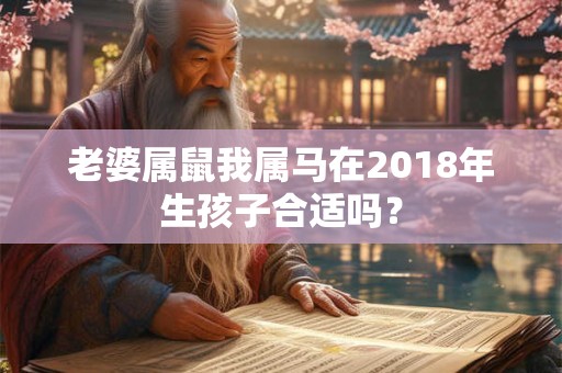 老婆属鼠我属马在2018年生孩子合适吗？