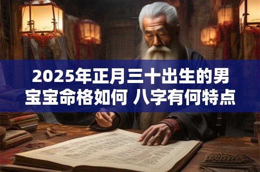 2025年正月三十出生的男宝宝命格如何 八字有何特点