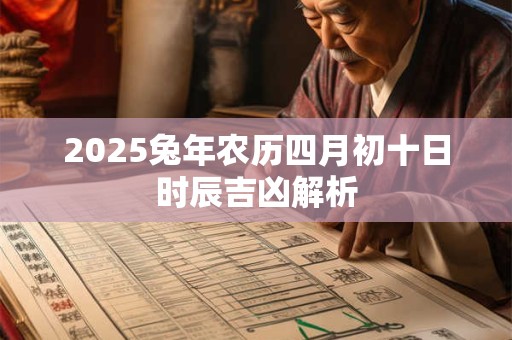 2025兔年农历四月初十日时辰吉凶解析 2025兔年农历四月初十日时辰吉凶解析