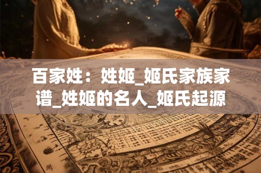 百家姓：姓姬_姬氏家族家谱_姓姬的名人_姬氏起源