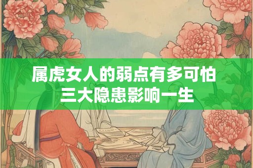 属虎女人的弱点有多可怕 三大隐患影响一生