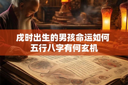 戌时出生的男孩命运如何 五行八字有何玄机