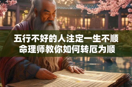 五行不好的人注定一生不顺 命理师教你如何转厄为顺 五行不好的人注定一生不顺 命理师教你如何转厄为顺