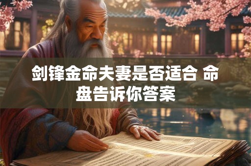 剑锋金命夫妻是否适合 命盘告诉你答案