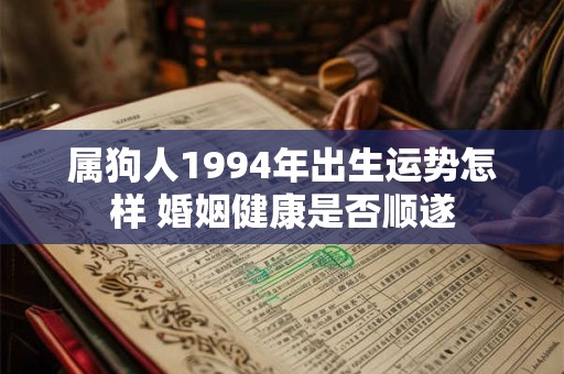 属狗人1994年出生运势怎样 婚姻健康是否顺遂