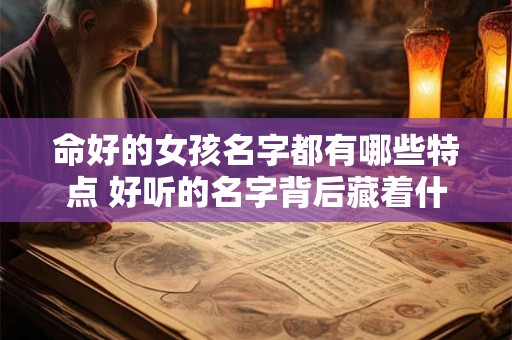 命好的女孩名字都有哪些特点 好听的名字背后藏着什么秘密