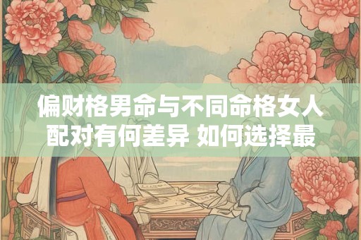 偏财格男命与不同命格女人配对有何差异 如何选择最旺夫的配偶