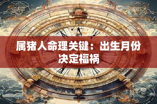 属猪人命理关键：出生月份决定福祸