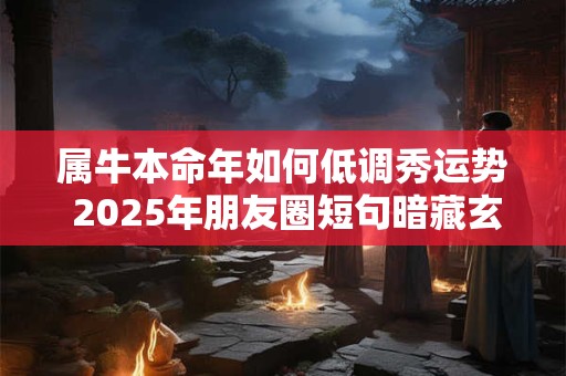 属牛本命年如何低调秀运势 2025年朋友圈短句暗藏玄机