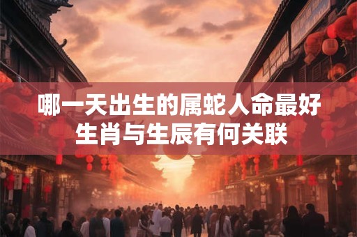 哪一天出生的属蛇人命最好 生肖与生辰有何关联