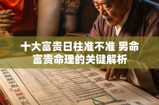 十大富贵日柱准不准 男命富贵命理的关键解析