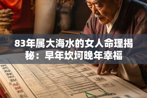 83年属大海水的女人命理揭秘：早年坎坷晚年幸福