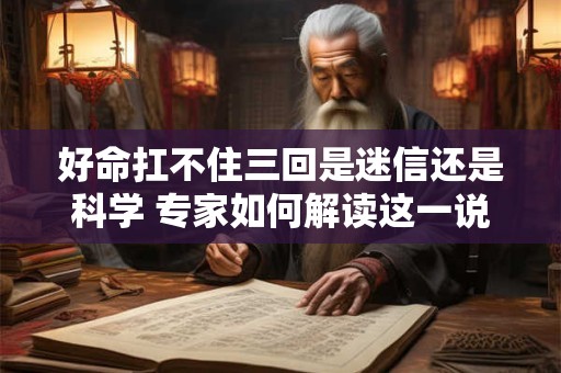 好命扛不住三回是迷信还是科学 专家如何解读这一说法 好命扛不住三回是迷信还是科学 专家如何解读这一说法