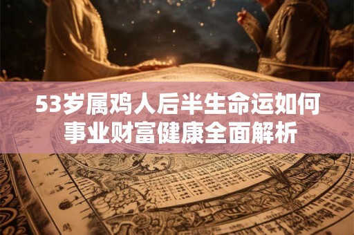 53岁属鸡人后半生命运如何 事业财富健康全面解析