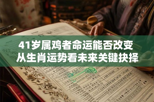 41岁属鸡者命运能否改变 从生肖运势看未来关键抉择