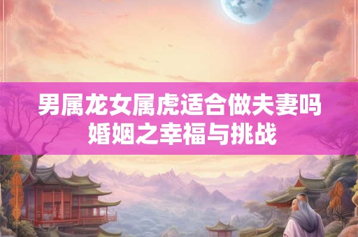 男属龙女属虎适合做夫妻吗 婚姻之幸福与挑战