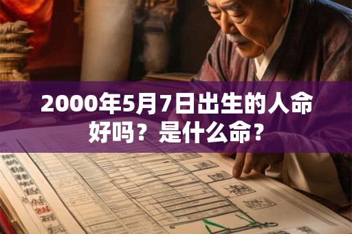 2000年5月7日出生的人命好吗？是什么命？