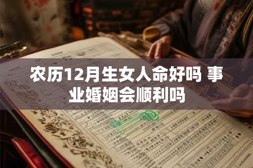 农历12月生女人命好吗 事业婚姻会顺利吗