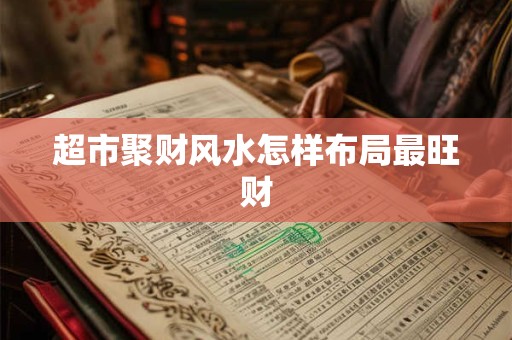超市聚财风水怎样布局最旺财