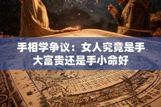 手相学争议：女人究竟是手大富贵还是手小命好