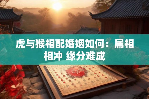虎与猴相配婚姻如何：属相相冲 缘分难成