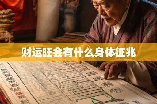 财运旺会有什么身体征兆