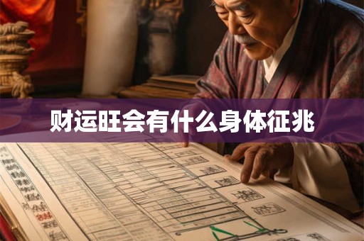 财运旺会有什么身体征兆